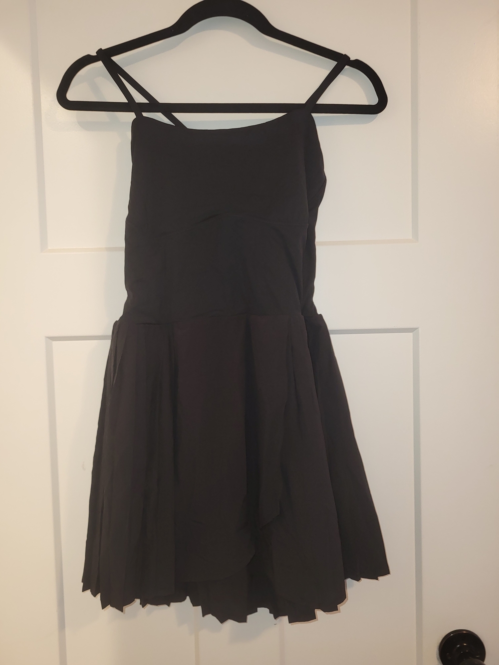 Black Spaghetti Strap Women's Dress